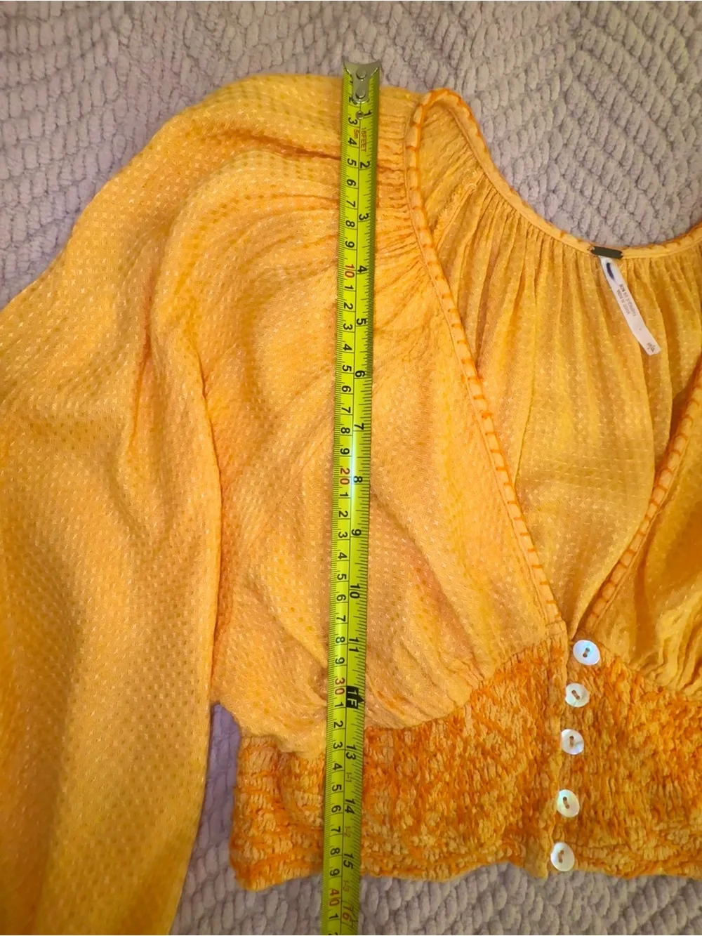 Free People Southset Matching Top & Shorts Set Orange Size Small